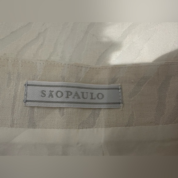 Camila Coelho San Paulo Cream Off White Zebra Monochromatic Maxi Skirt (Size 8) - Picture 4 of 9